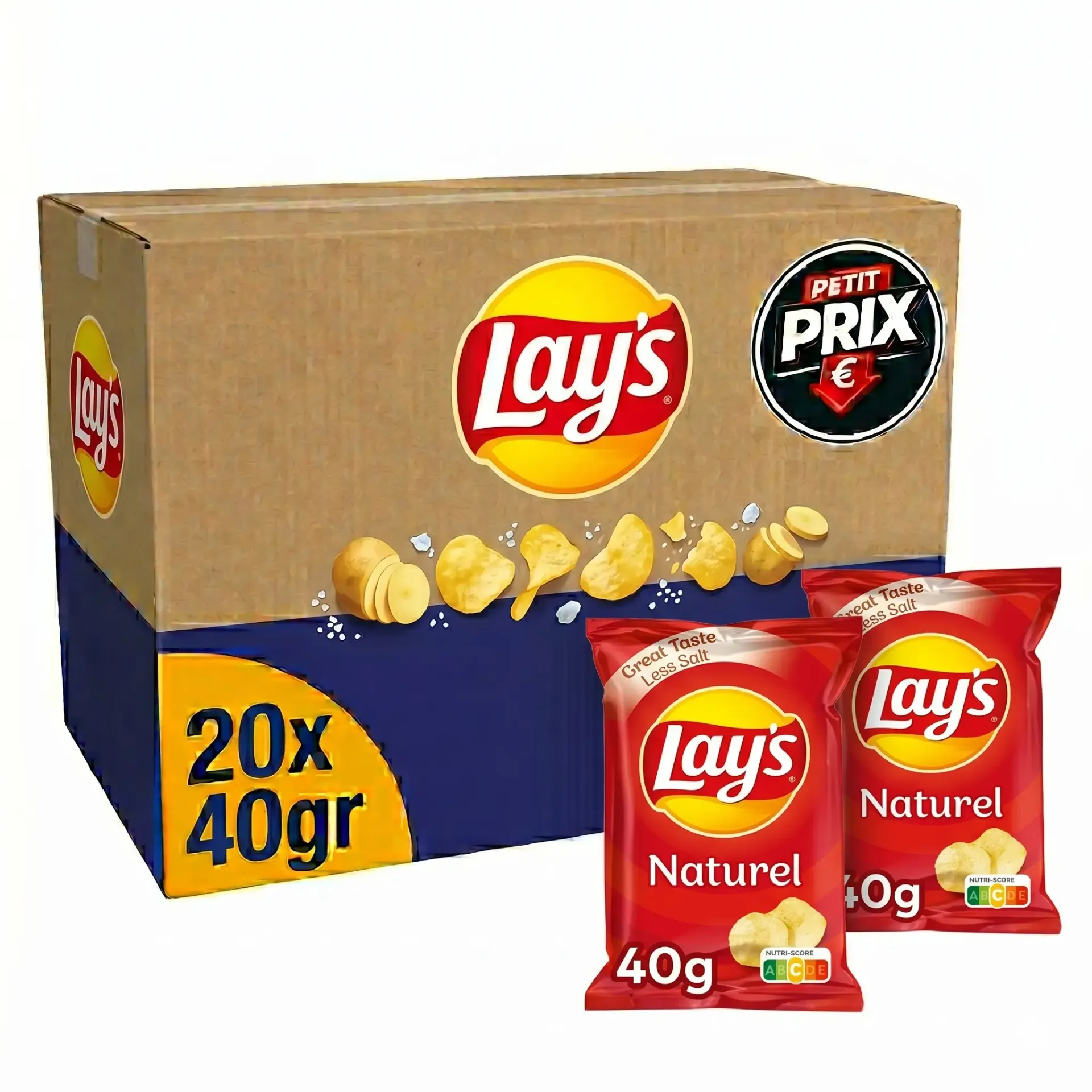 Lay's Naturel Chips 20x40 Gr