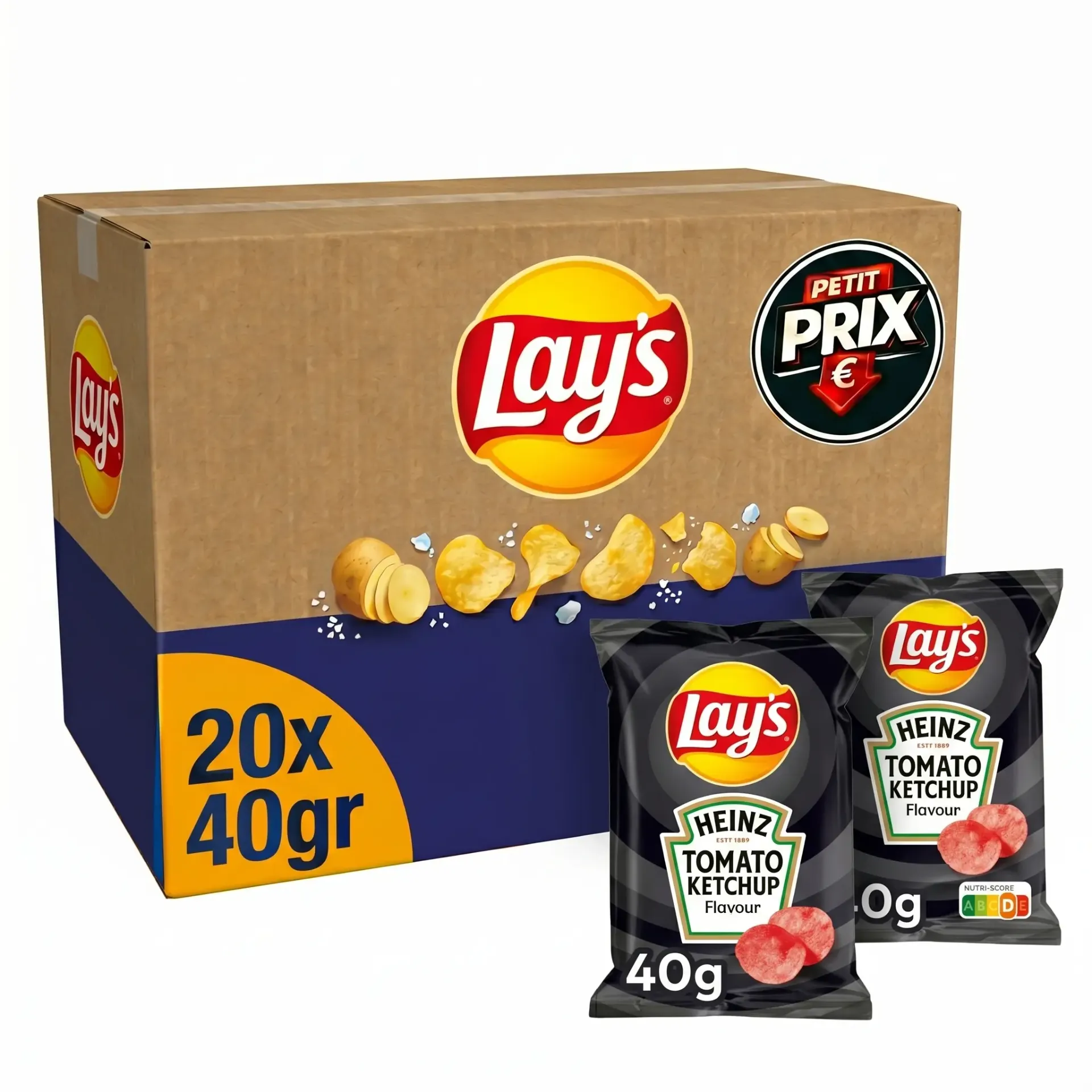 [LAY004] Lay's Heinz Tomato Ketchup Chips 20x40 Gr