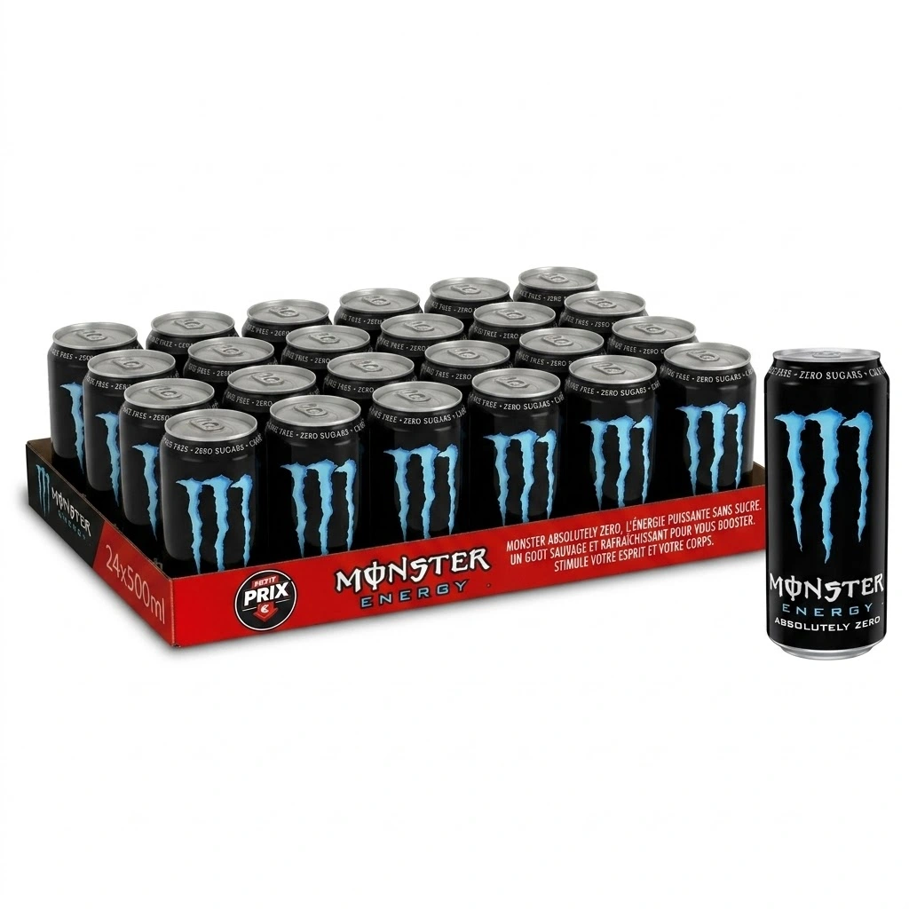 [MON008] Monster Absolutely Zero Canette 24x50 Cl