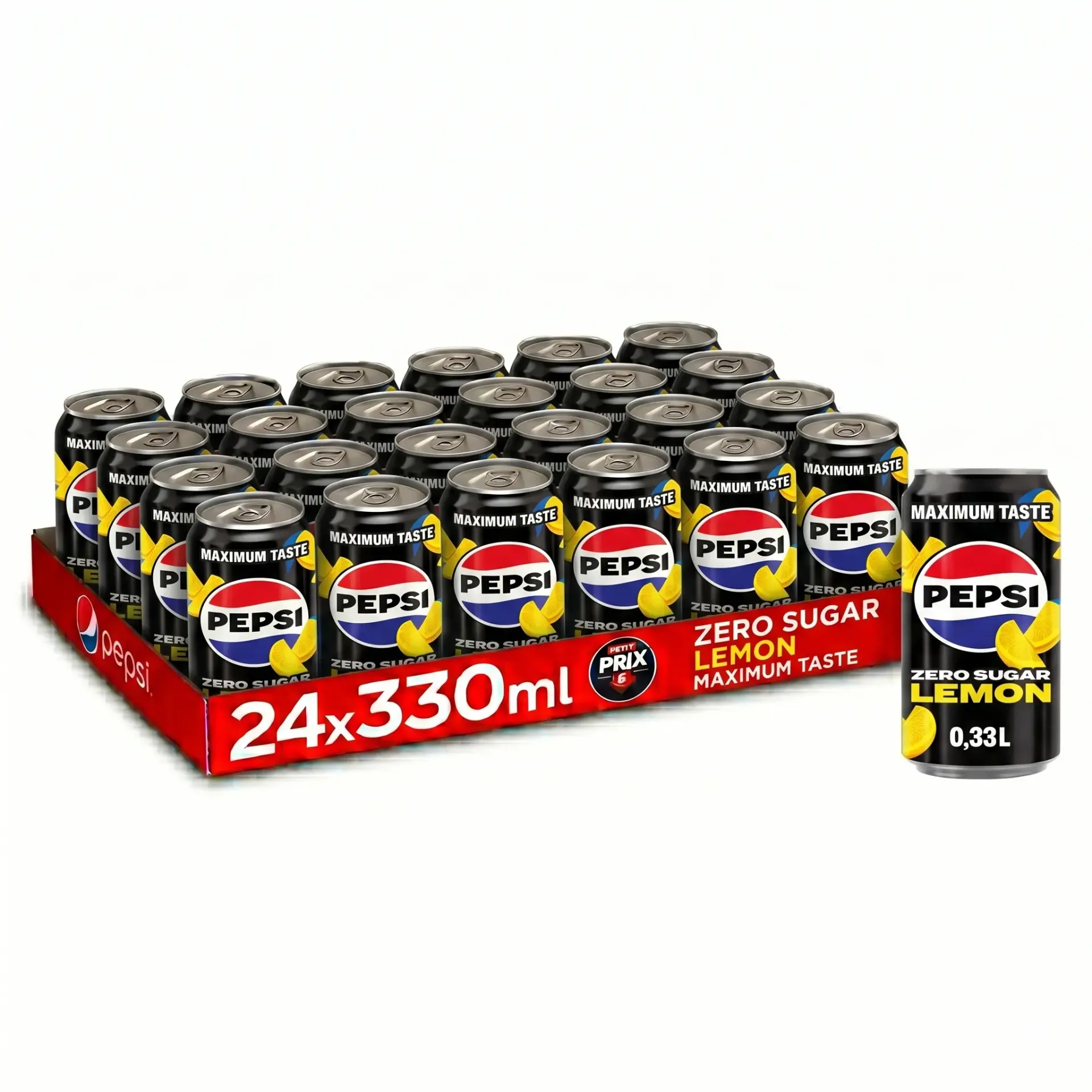 [PEP003] Pepsi Zero Sugar Lemon BE Canette 24x33 Cl