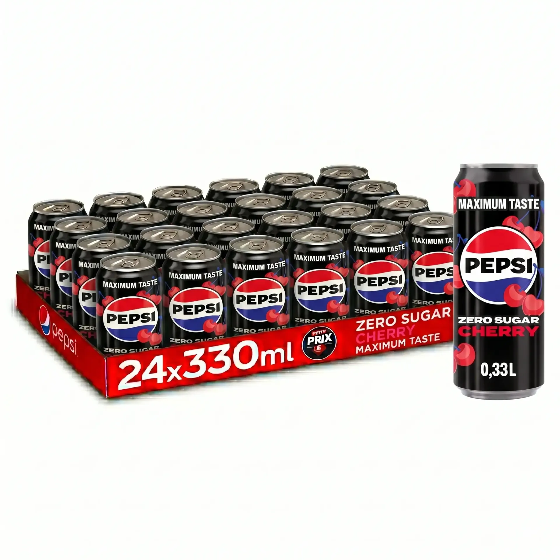 [PEP004] Pepsi Zero Sugar Cherry BE Canette 24x33 Cl