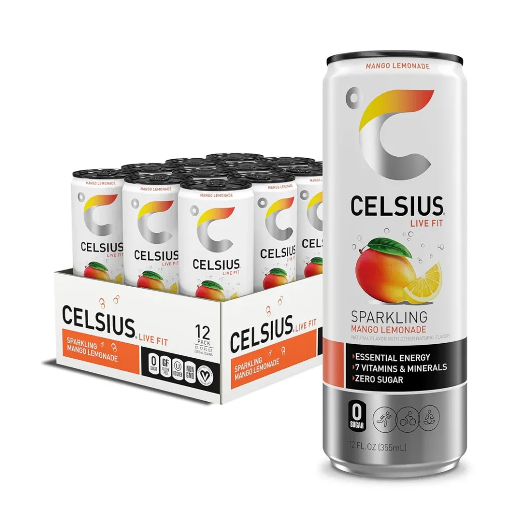 Celsius Mango Lemonade Canette 12x25 Cl