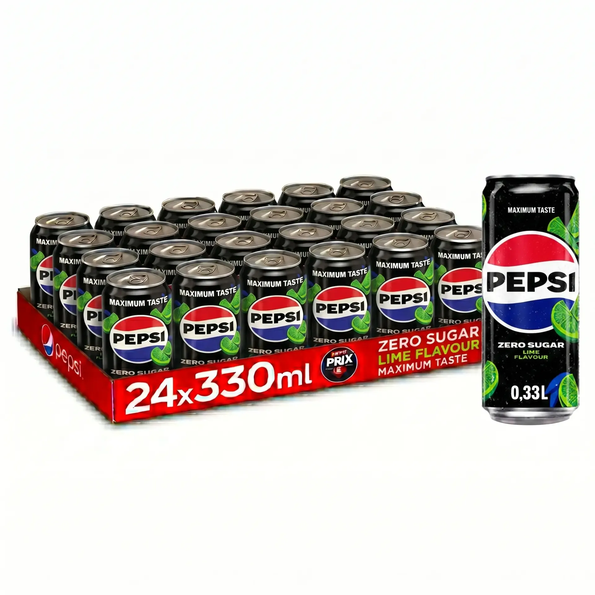 [PEP005] Pepsi Zero Sugar Lime BE Canette 24x33 Cl