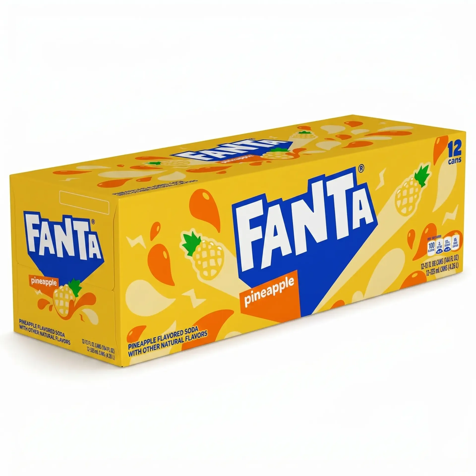 [FAN017] Fanta Ananas US Canette 12x355 Ml
