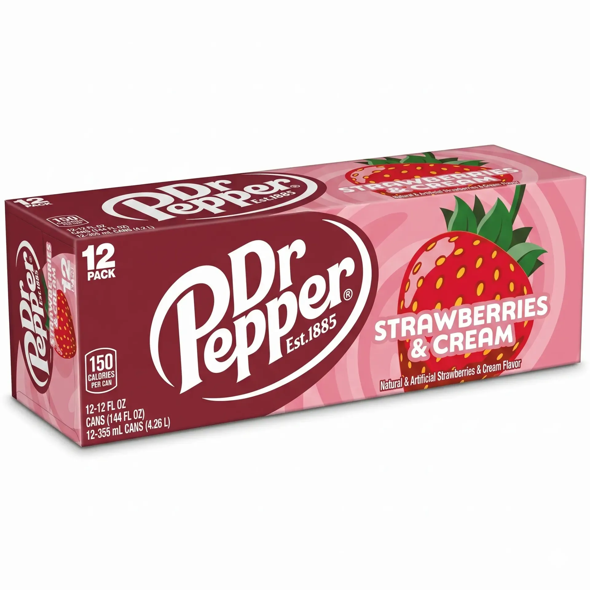 Dr Pepper Strawberry & Cream Canette 12x355 Ml
