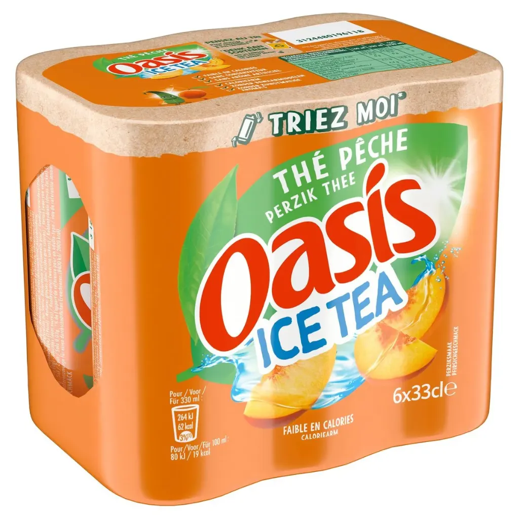 Oasis Ice Tea Pêche Canette 6x33 Cl