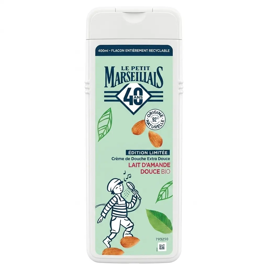 Le Petit Marseillais Lait d'Amande Douce Bio Gel Douche 400 Ml