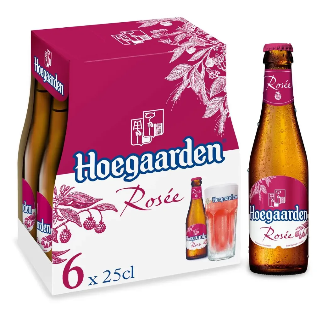 Hoegaarden Rosée Bouteille 6x25 Cl