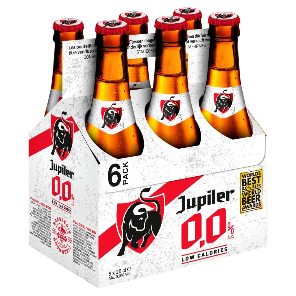 Jupiler 0% Bouteille 6x25 Cl (Vidanges 0,60€ comprise)