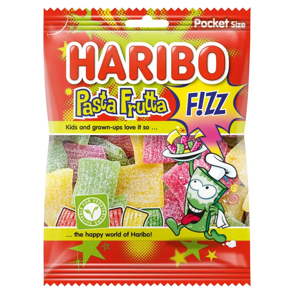 Haribo Pasta Frutta Fizz Pocket 70 Gr