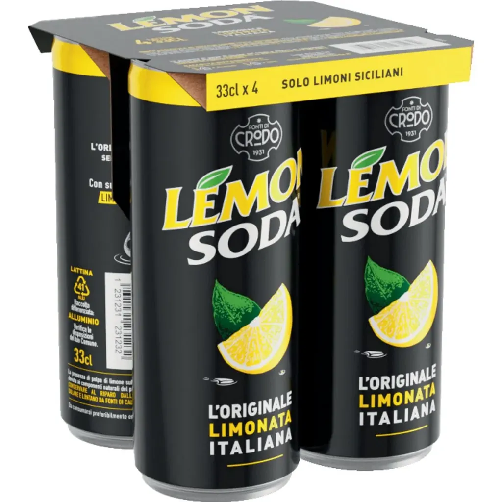 Crodo Lemon Soda Canette 4x33 Cl