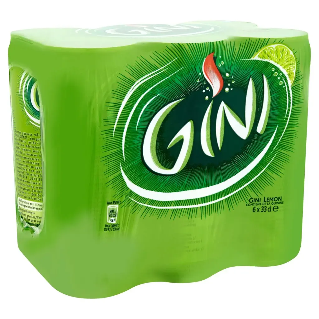 Gini Lemon BE Canette 6x33 Cl