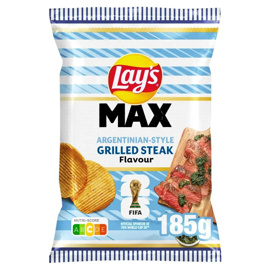 Lay's Max Argentina Grilled Steak Chips 185 Gr