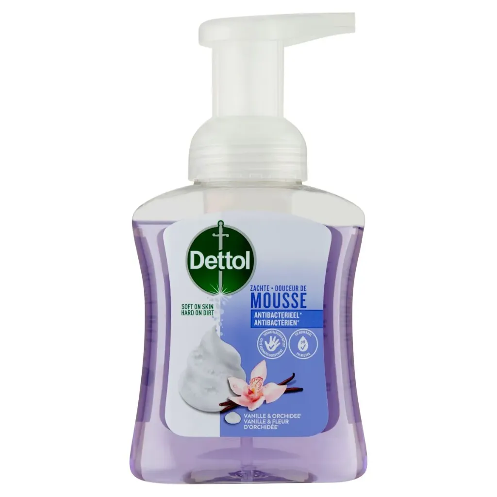 Dettol Mousse Vanille & Orchidée Savon 250 Ml
