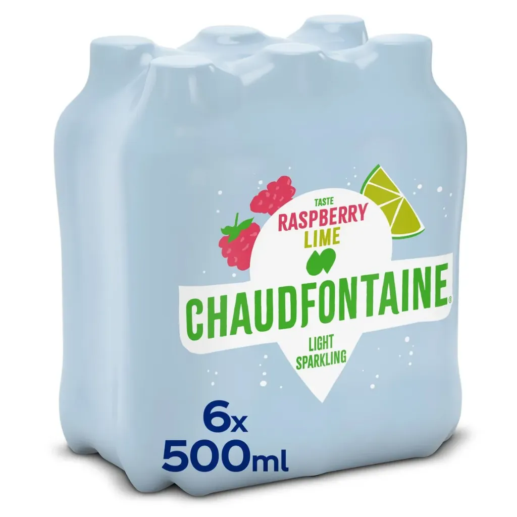 Chaudfontaine Raspberry Lime Eau Pétillante 6x50 Cl