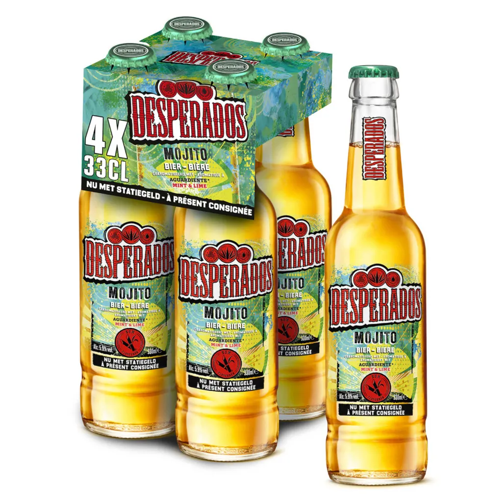 Desperados Mojito Bouteille 4x33 Cl (Consigne 0,40€ incluse)