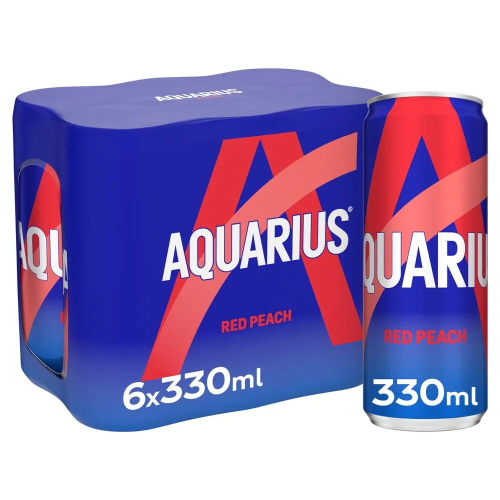 Aquarius Red Peach Canette 6x33 Cl