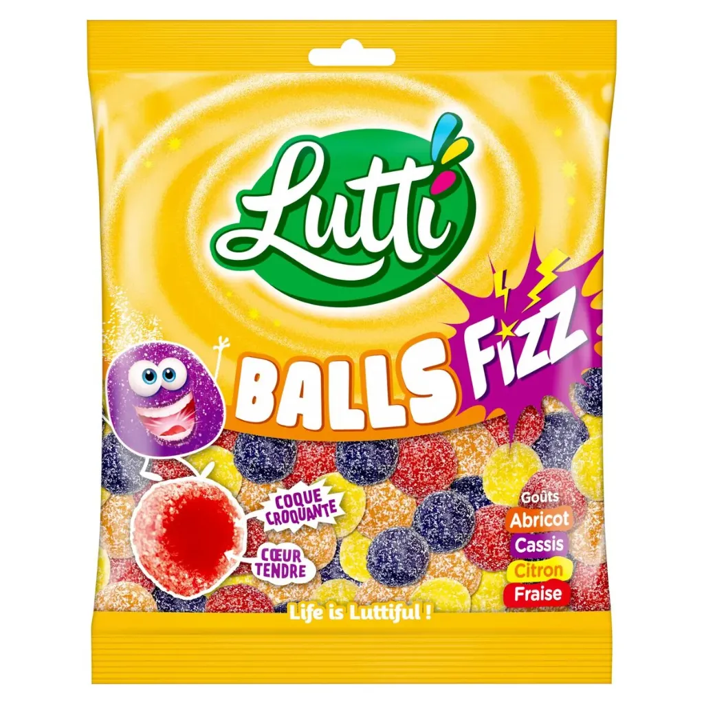 Lutti Balls Fizz 180 Gr