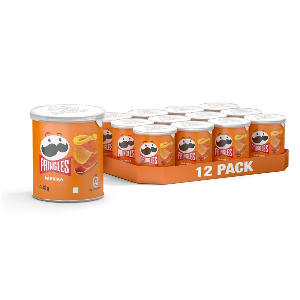 Pringles Paprika Chips 12x40 Gr