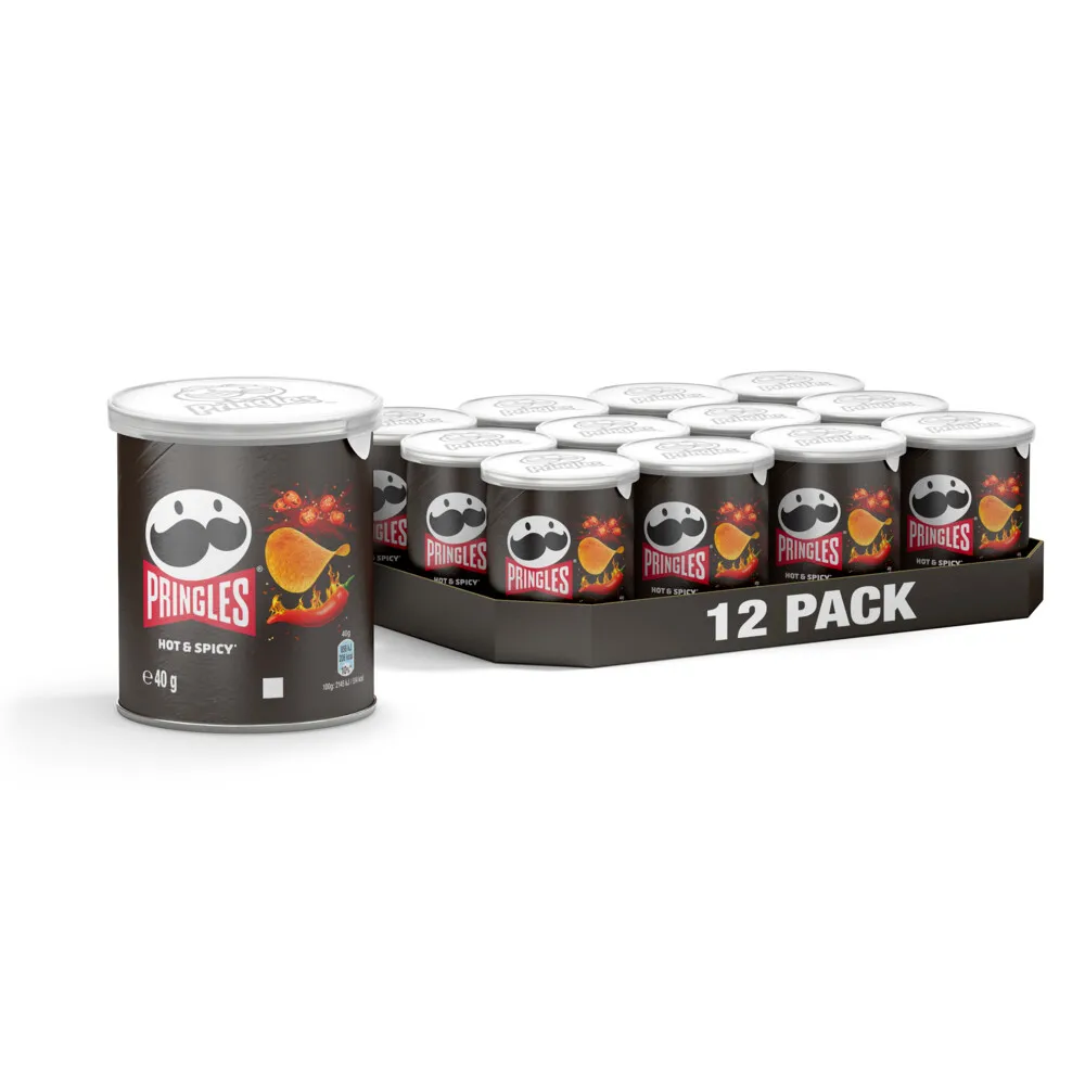 Pringles Hot & Spicy Chips 12x40 Gr