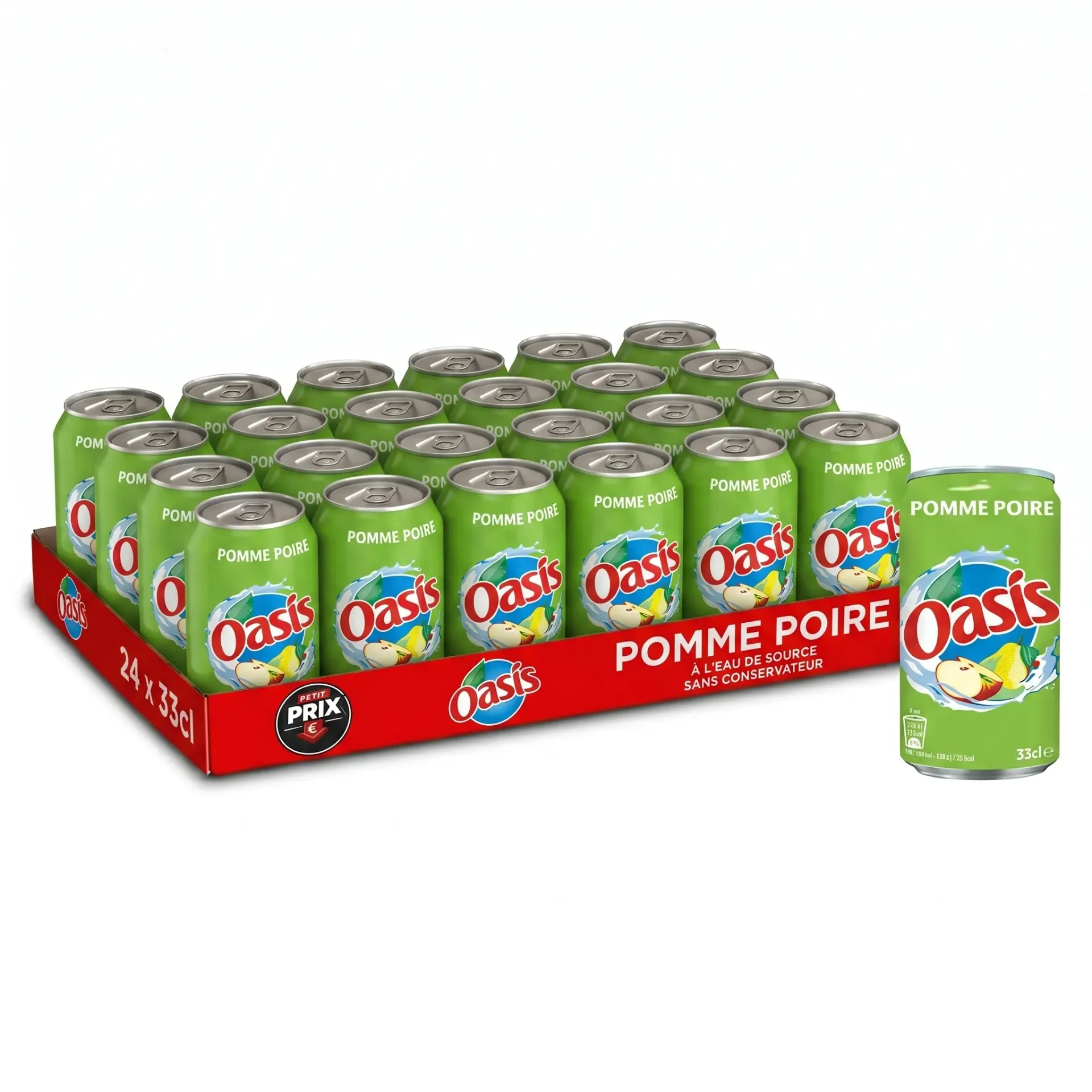 Oasis Pomme Poire Canette 24x33 Cl