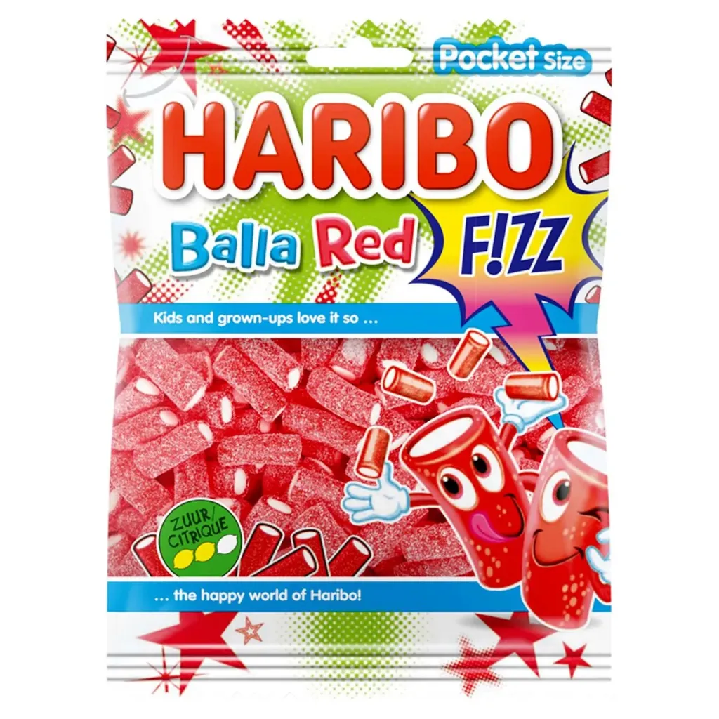 Haribo Balla Red Fizz 70 Gr