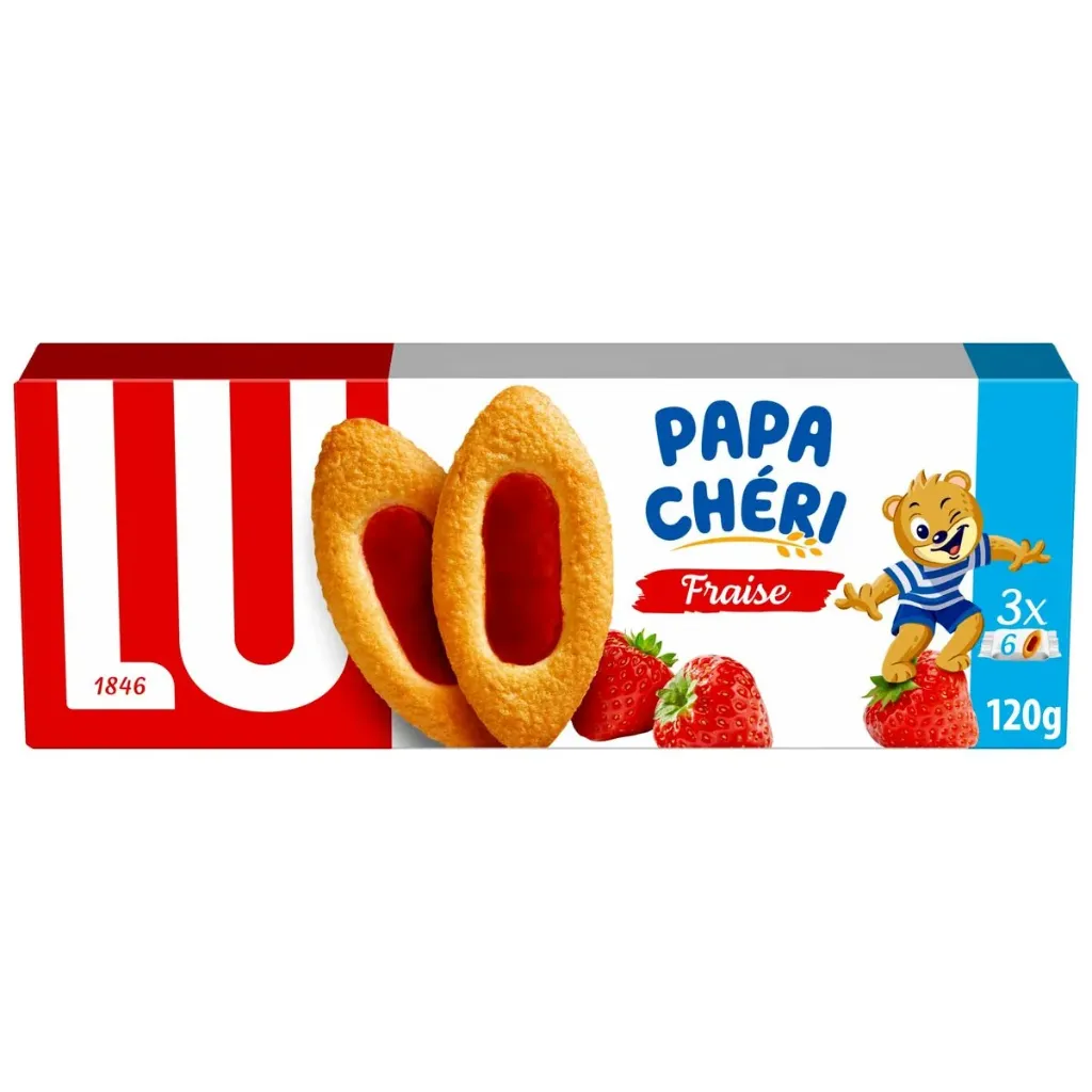Lu Lulu Barquette Fraise Biscuits 120 Gr