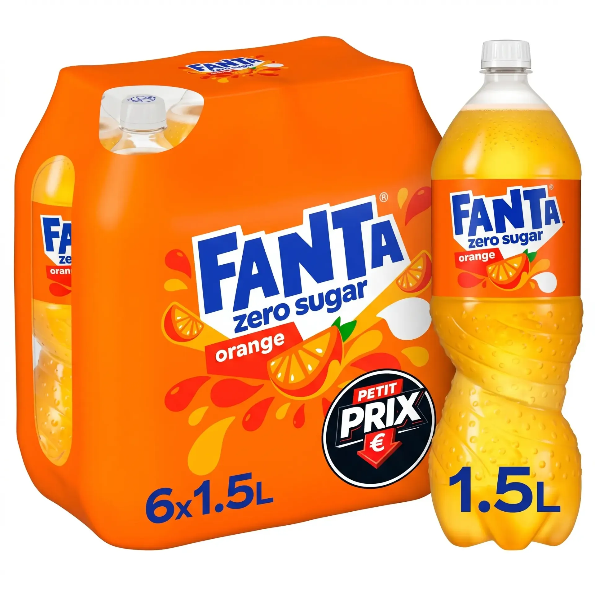[FAN006] Fanta Orange Zero Sugar Bouteille 6x1,5 L