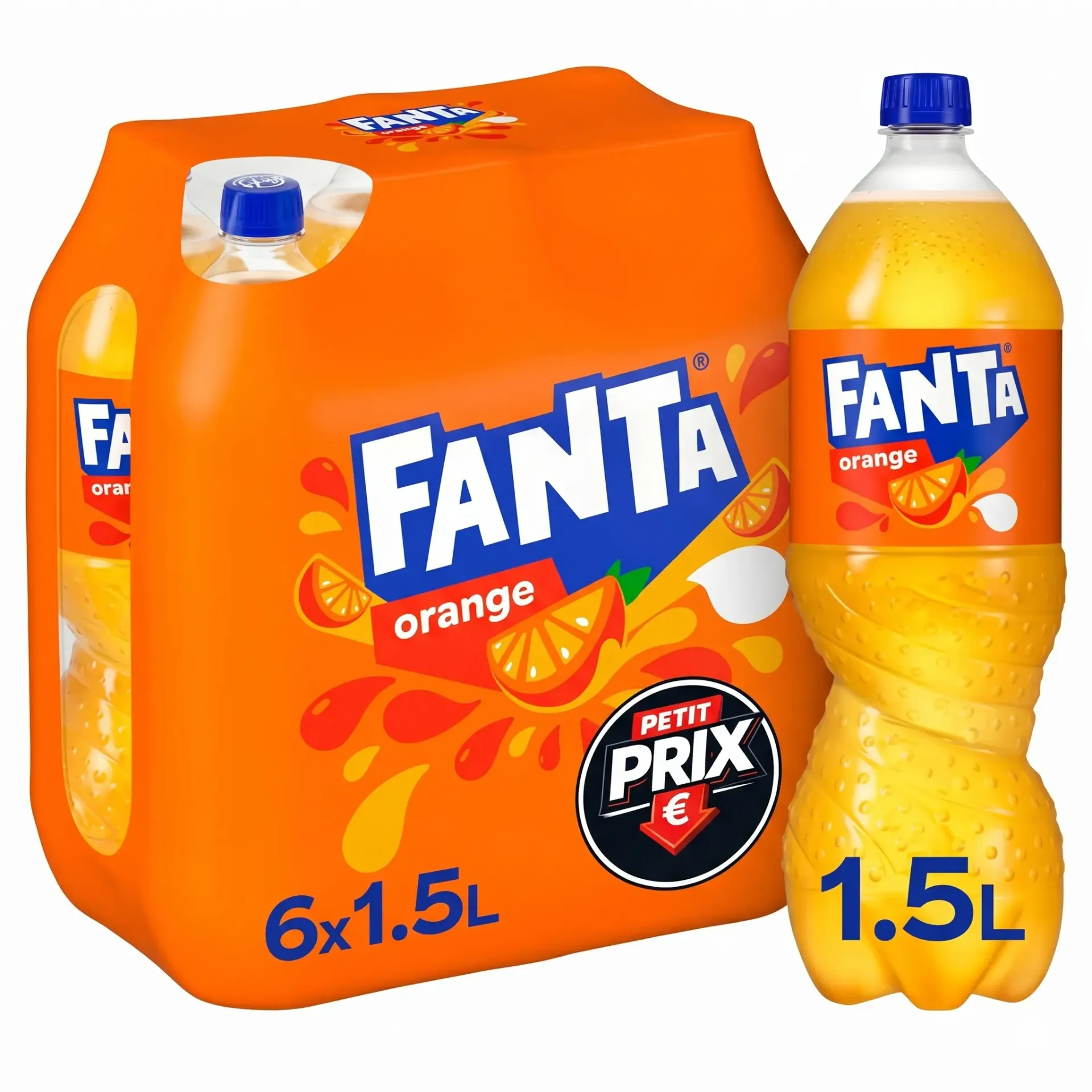 [FAN007] Fanta Orange Bouteille 6x1,5 L
