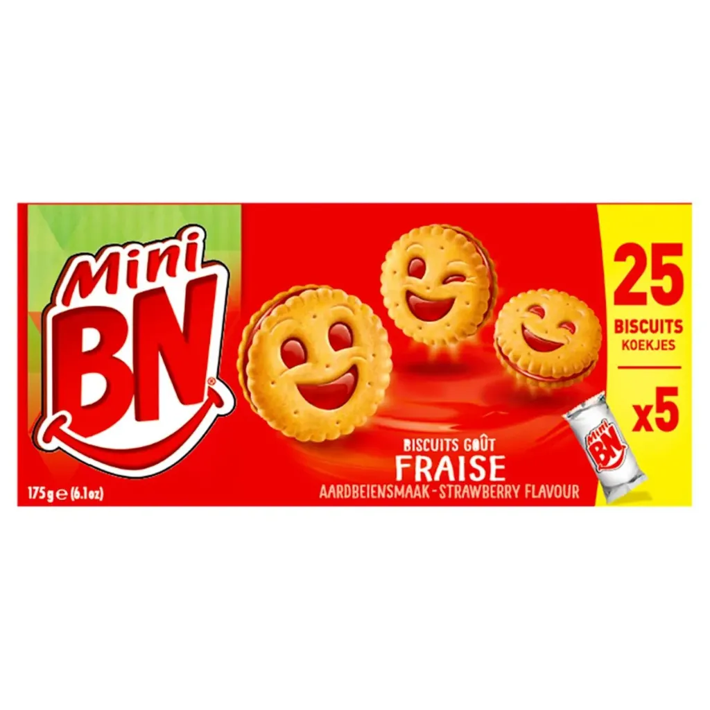 BN Mini Fraise Biscuits 5x35 Gr