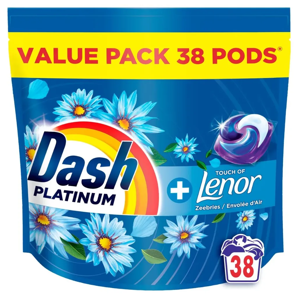 Dash Platinum Envolée d'Air Lessive Pods 38 Doses