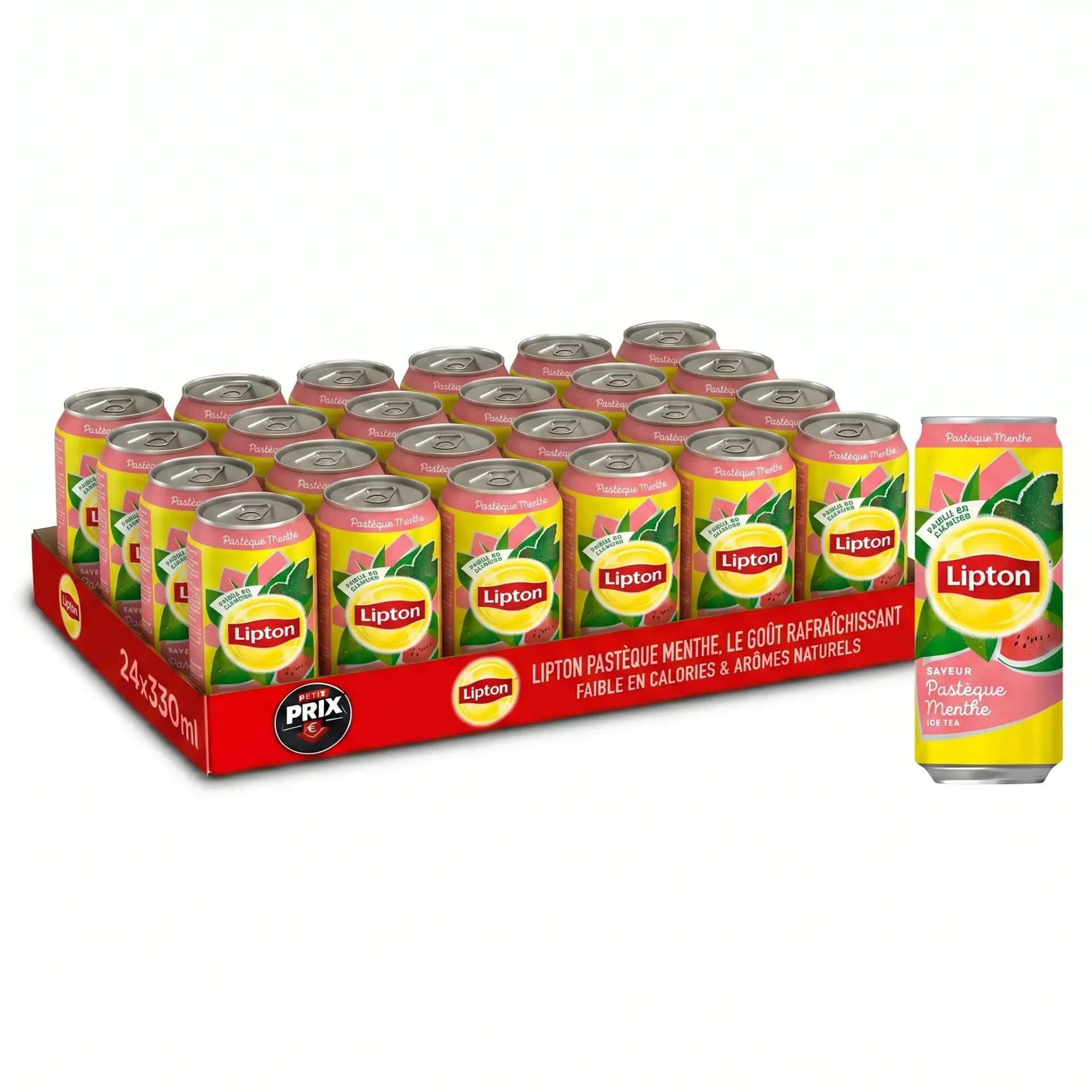 [LIP005] Lipton Iced Tea Pastèque Menthe Canette 24x33 Cl