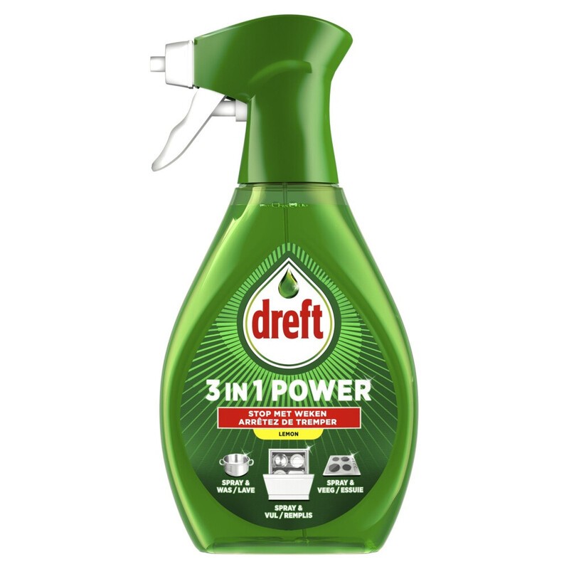 Dreft 3en1 Power Lemon Spray Vaisselle 500 Ml