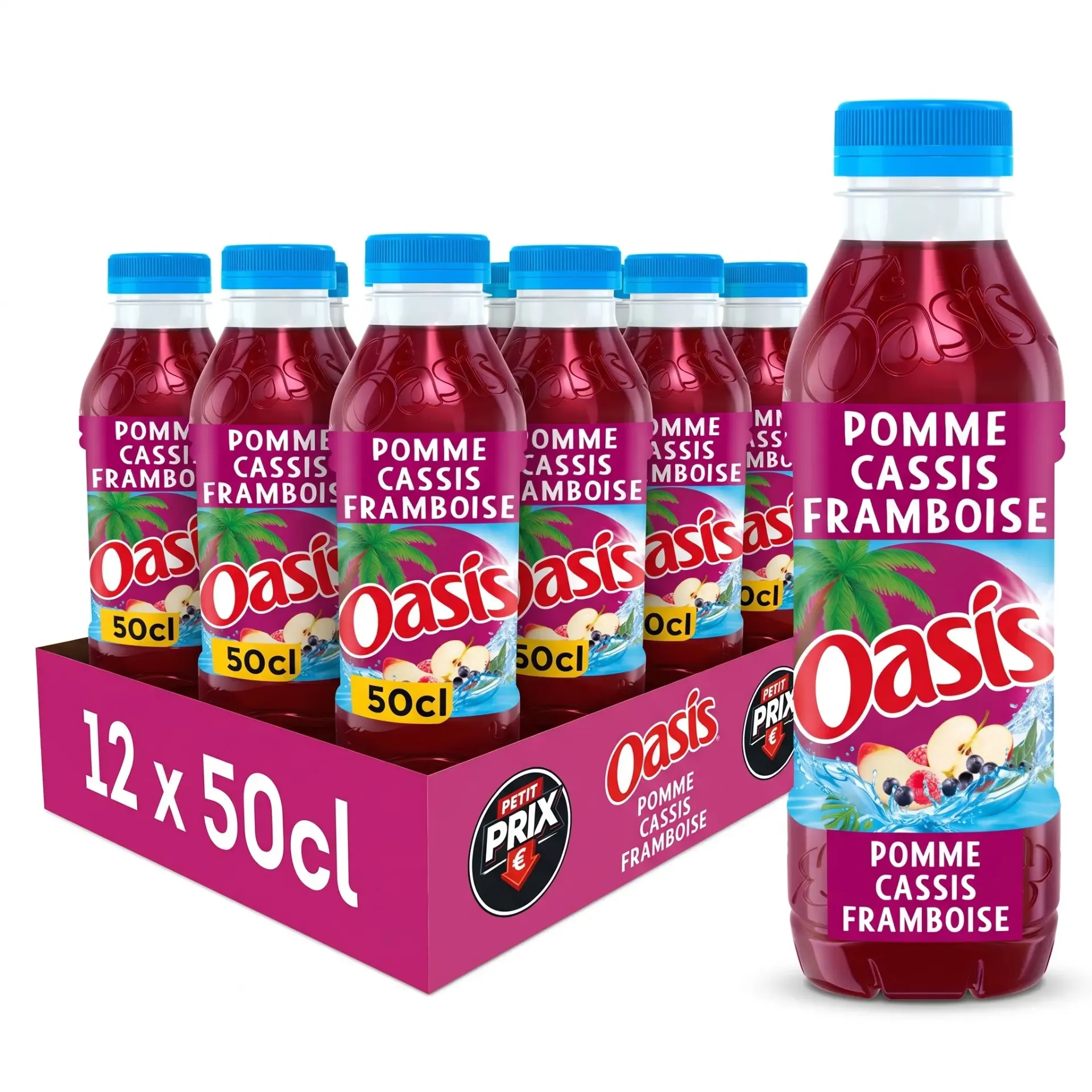 Oasis Pomme Cassis Framboise Bouteille 12x50 Cl