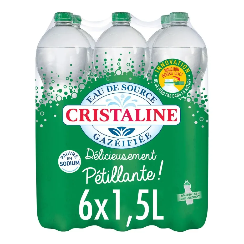 [CRI004] Cristaline Eau Pétillante Bouteille 6x1,5 L