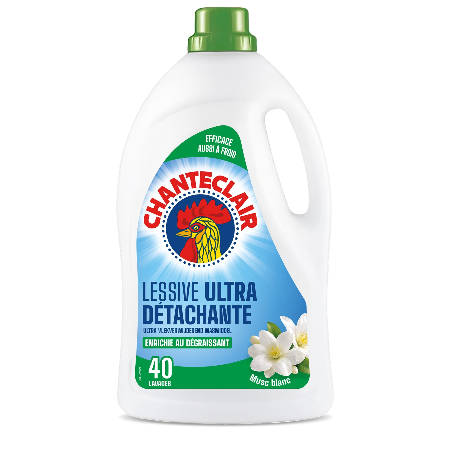 Chanteclair Musc Blanc Lessive Liquide 1,8L 40 Doses