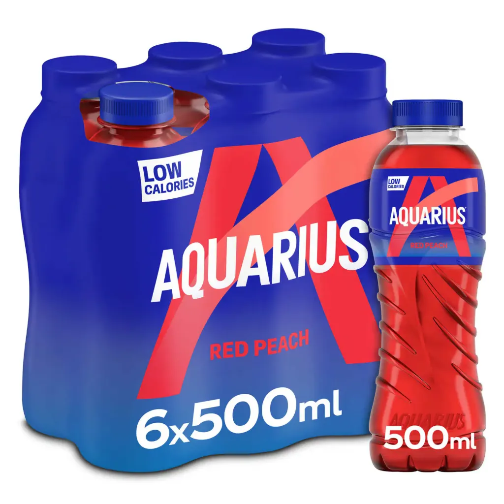 [AQU001] Aquarius Red Peach Bouteille 6x50 Cl