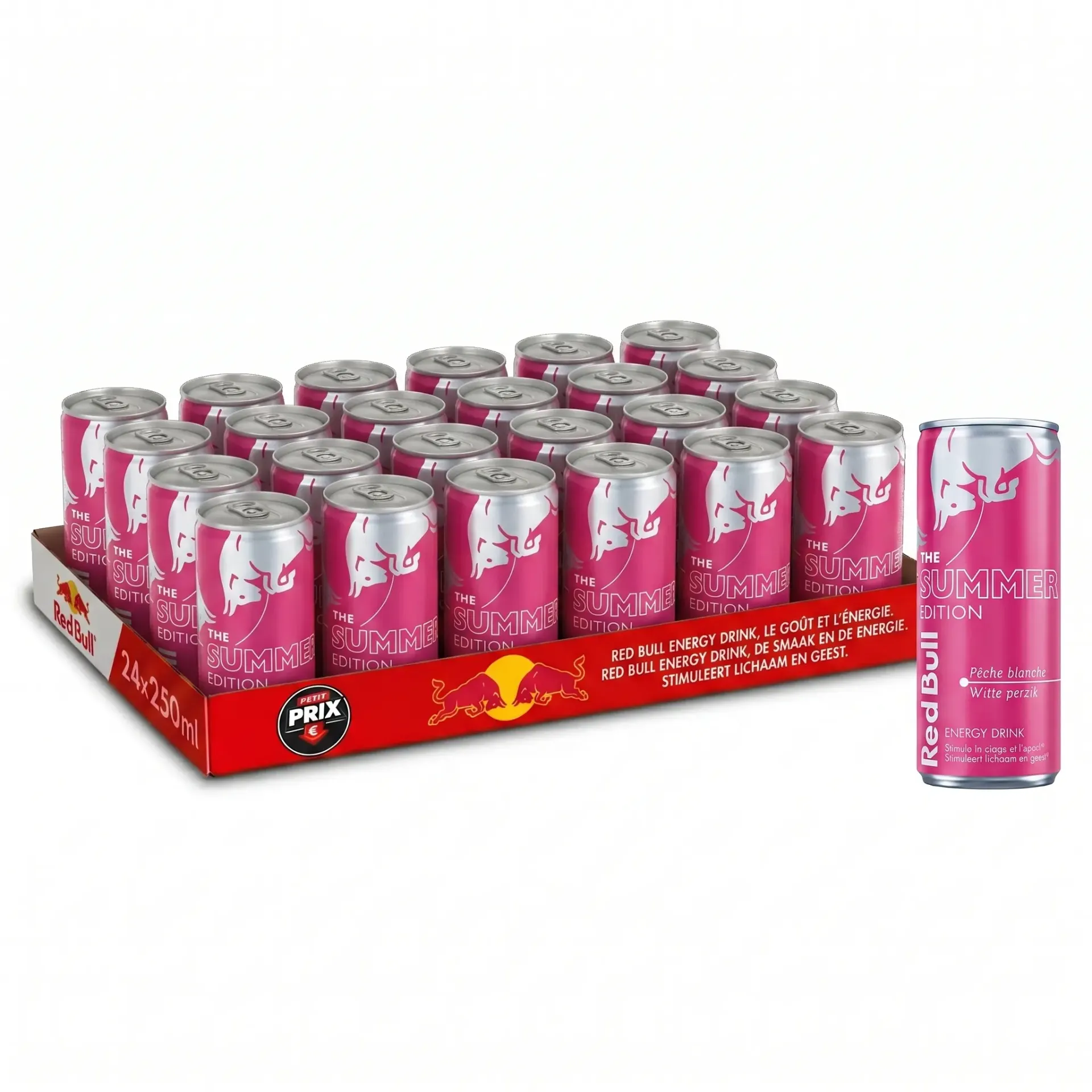 Red Bull Summer Pêche Blanche Canette 24x25 Cl