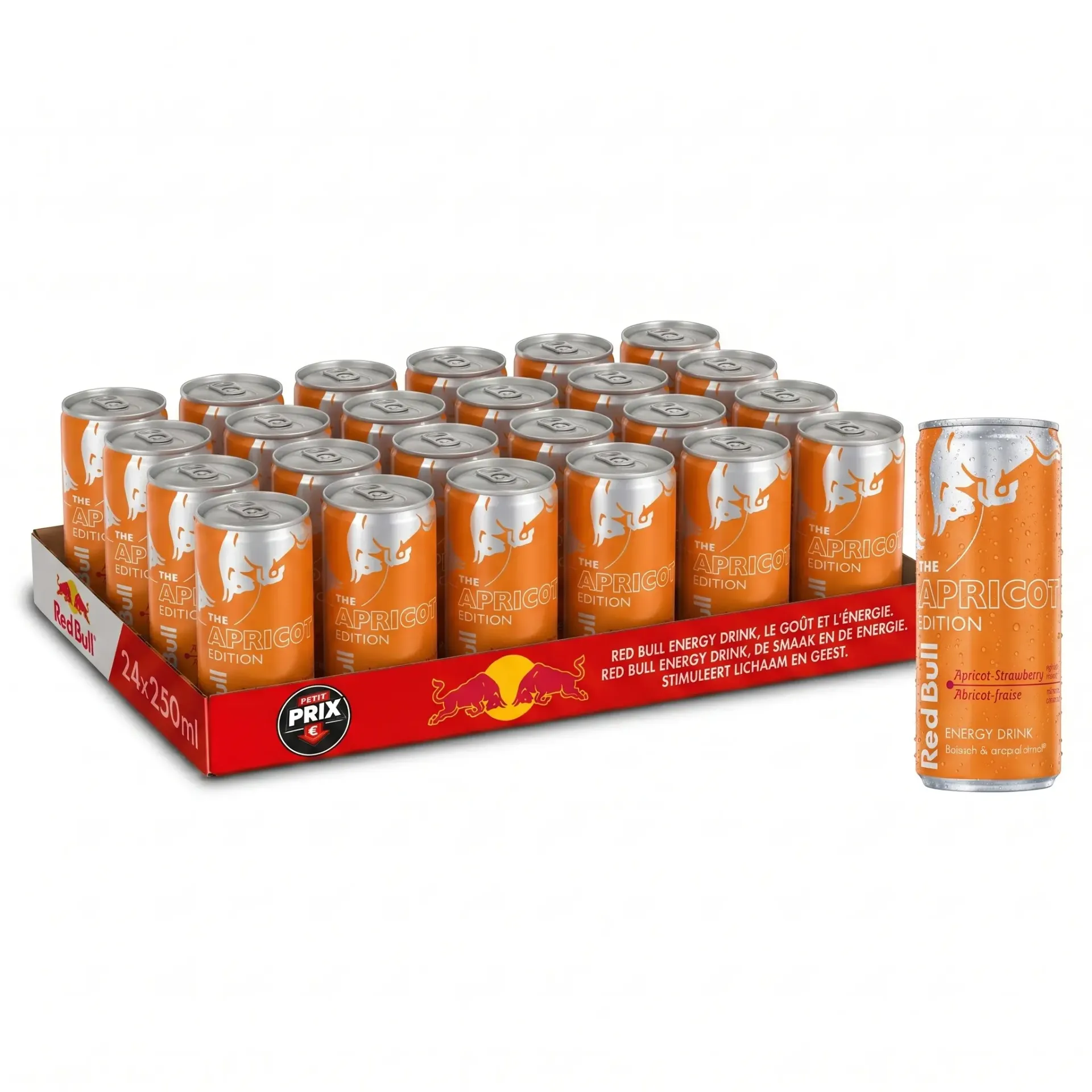 Red Bull Apricot Abricot Fraise Canette 24x25 Cl