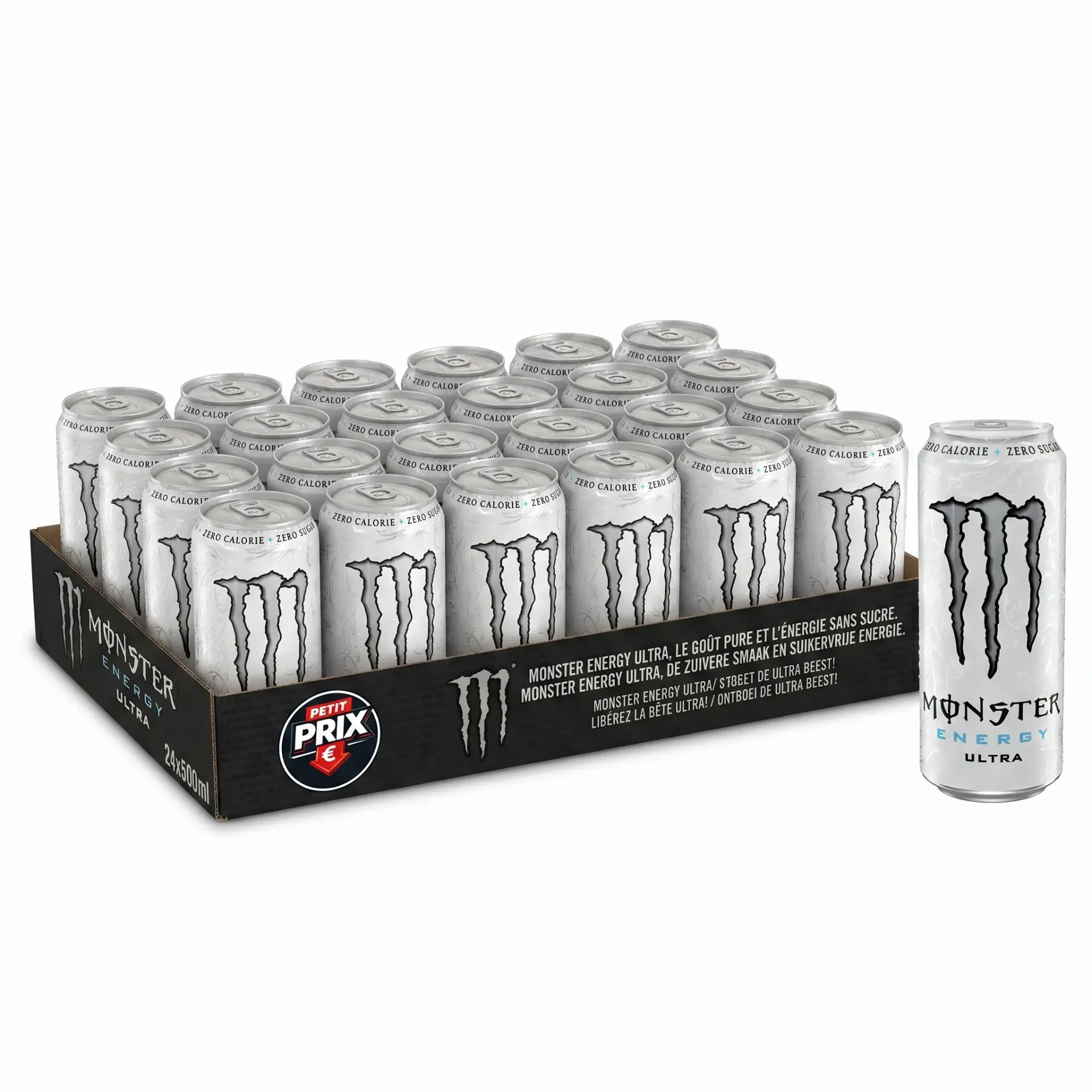 Monster Ultra White Zero Sugar Canette 24x50 Cl
