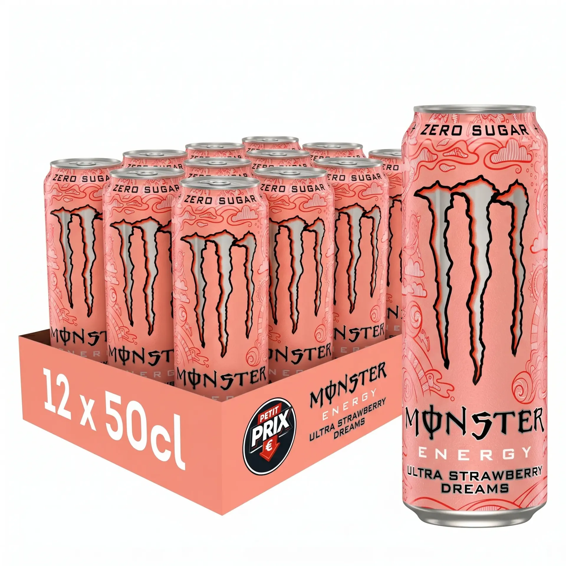 [MON006] Monster Ultra Strawberry Dreams Zero Sugar Canette 12x50 Cl